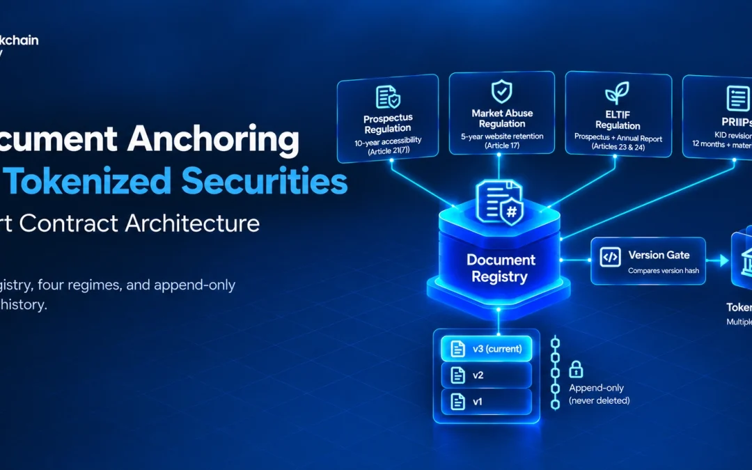 Document Anchoring for Tokenized Securities: Smart Contract Architecture