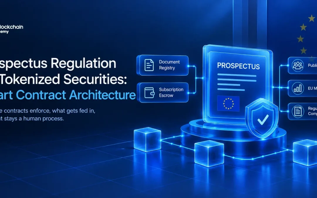 Prospectus Regulation for Tokenized Securities: Smart Contract Architecture